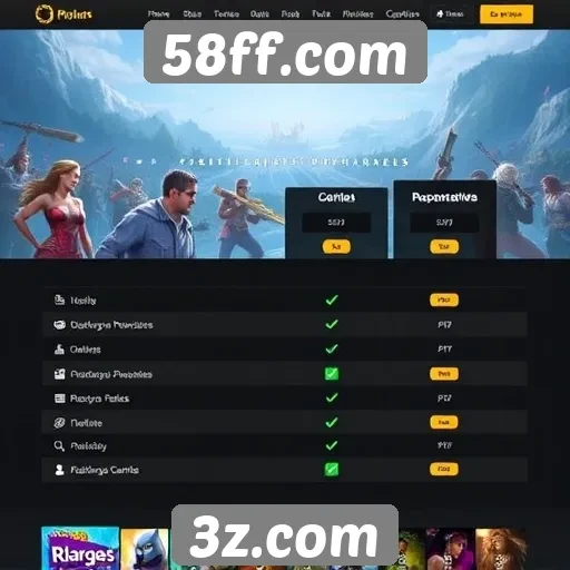 Comparativo entre 58ff.com e outras plataformas de jogos